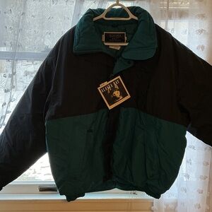 Alaska Bay Teal and Black Jacket